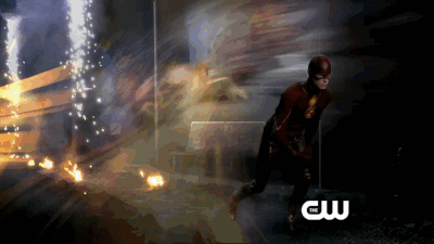 The Flash running through memories.