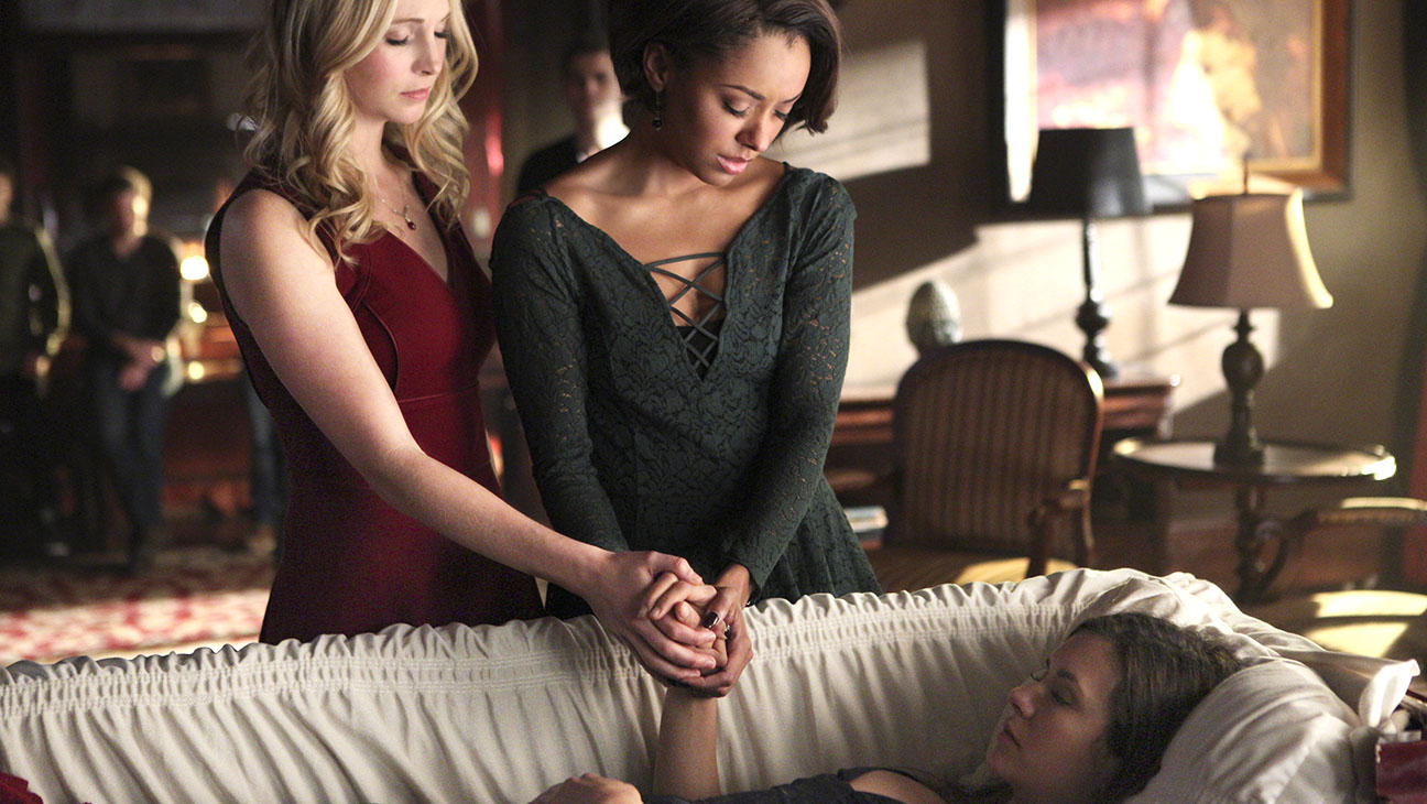 Elena, deep asleep in a witch's spell.