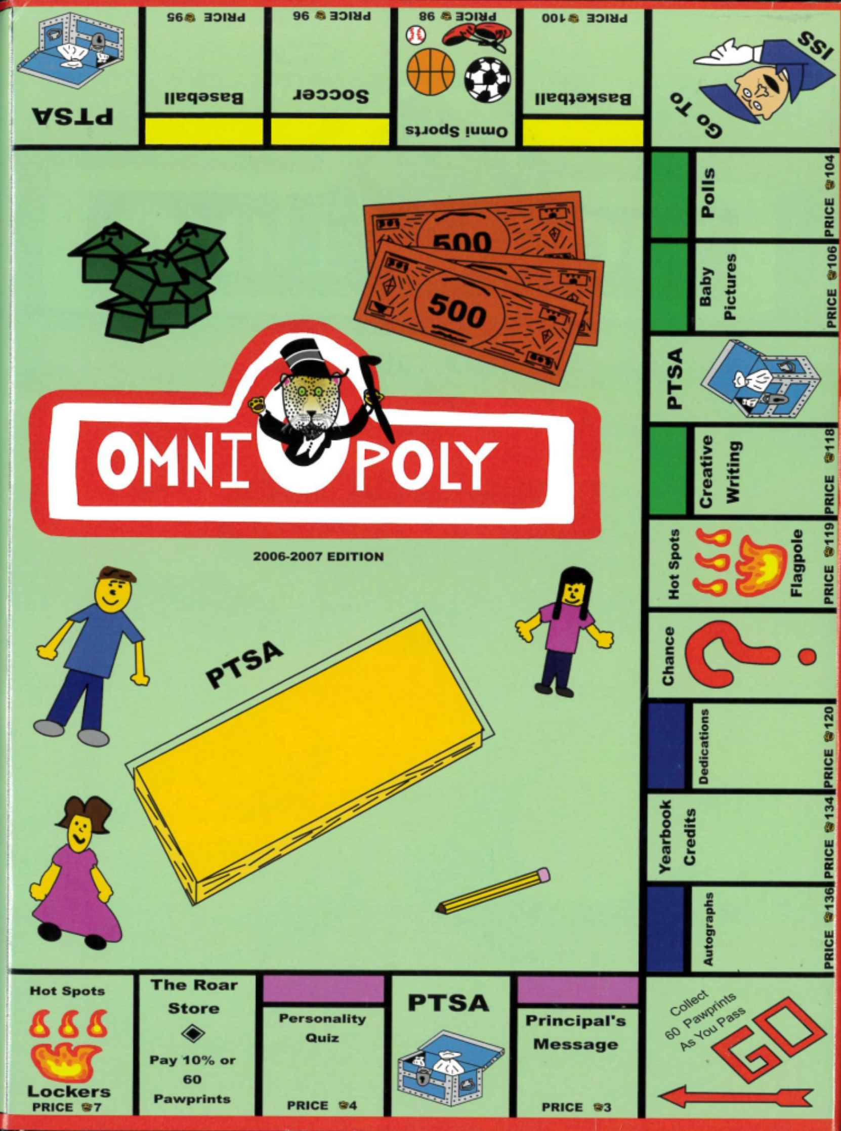 Yearbook cover, Omniopoly, 2006-2007
